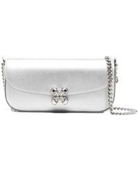 McQueen - Small Skull Flower Shoulder Bag - Lyst