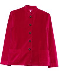 ROSSO35 - Velvet Patch-Pocket Jacket - Lyst