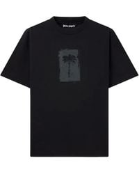 Palm Angels - Brushed Palm Tree Regular T-Shirt - Lyst