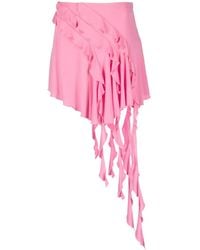 Blumarine - Falda asimétrica con volantes - Lyst