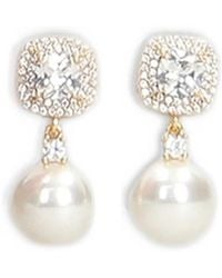 Self-Portrait - Crystal-Embellished Earrings - Lyst