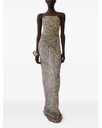 The New Arrivals Ilkyaz Ozel - Isis Strapless Maxi Dress - Lyst
