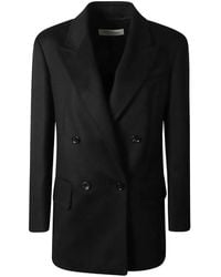 Max Mara - Double-Breasted Peak-Lapels Jacket - Lyst