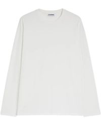 Jil Sander - Long-Sleeves Cotton T-Shirt - Lyst