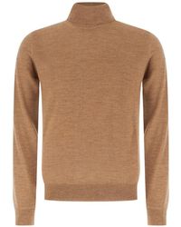 Alpha Studio - Jersey De Merino Con Cuello Vuelto - Lyst