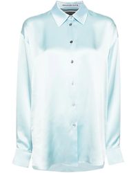 Alexander Wang - Blouse Met Tule Vlak - Lyst