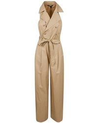 Ralph Lauren - Combinaison Boutonnée Et Ceinturée - Lyst