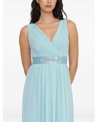 Pennyblack - Kristallverziertes Maxikleid mit V-Ausschnitt - Lyst