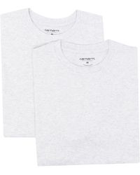 Carhartt - Logo-print Cotton T-shirts (pack Of Two) - Lyst