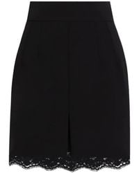 Dolce & Gabbana - Jupe En Double Crêpe De Laine - Lyst