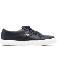 Ralph Lauren - Sneakers Mit Logo-Schild - Lyst