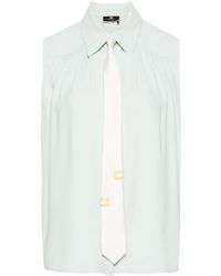 Elisabetta Franchi - Tie Detail Shirt - Lyst
