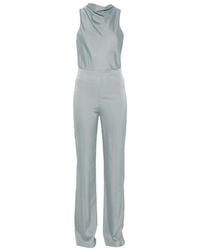 Patrizia Pepe - Cut-Out Satin Jumpsuit - Lyst
