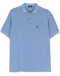 Herno - Logo-embroidered Cotton Polo Shirt - Lyst