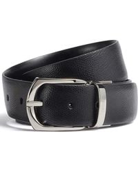 ZEGNA - Cinturón reversible con logo grabado - Lyst