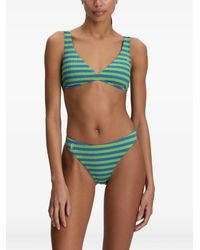 Polo Ralph Lauren - Haut De Bikini Rayé À Col V - Lyst