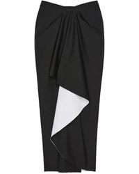 Givenchy - Wrapped Midi Skirt - Lyst