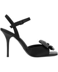 Love Moschino - Bow Stiletto Sandals - Lyst