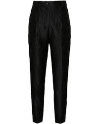 Dolce & Gabbana - Floral-Jacquard Tailored Trousers - Lyst
