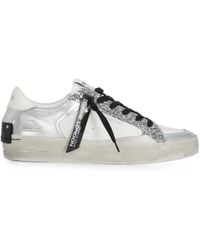 Crime London - Skate Deluxe Glitter-Embellished Sneakers - Lyst