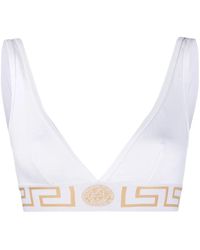Versace - Greek Key Bandeau Bra - Lyst