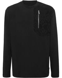 Philipp Plein - Zip-Pocket Long-Sleeve T-Shirt - Lyst