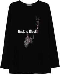 Yohji Yamamoto - Printed Long-Sleeve T-Shirt - Lyst
