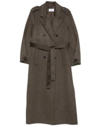 The Dynamis Studio - Double-Breasted Belted Coat - Lyst