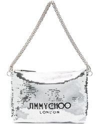Jimmy Choo - Callie Schultertasche mit Pailletten - Lyst