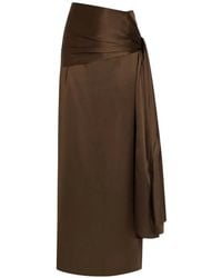 Heirlome - Mila Satin-Finish Maxi Skirt - Lyst