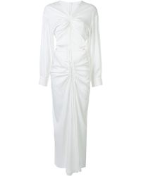 Damen Bekleidung Kleider Freizeitkleider und lange Kleider Christopher Esber Synthetik Maxikleid in Weiß 