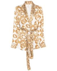 Twinset - Rope-Print Belted Jacket - Lyst