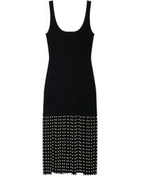 Sandro - Fringed Knit Midi Dress - Lyst