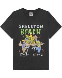 GALLERY DEPT. - Skeleton Beach Glitter-Logo T-Shirt - Lyst