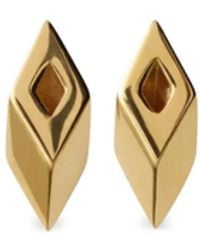 Burberry - Hollow Stud Earrings - Lyst