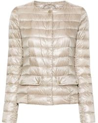 Herno - Press-stud Quilted Puffer Jacket - Lyst