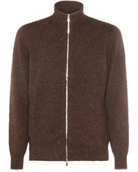 Brunello Cucinelli - Vest Met Hoge Hals En Rits - Lyst