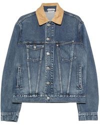JW Anderson - Corduroy-Collar Denim Jacket - Lyst