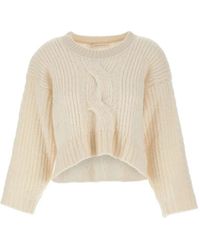Maurizio Mykonos - Openwork Cable-Knit Sweater - Lyst