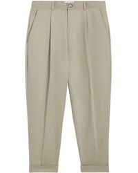 Ami Paris - Pressed-crease Tapered Trousers - Lyst