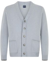 Fedeli - V-Neck Cashmere Cardigan - Lyst