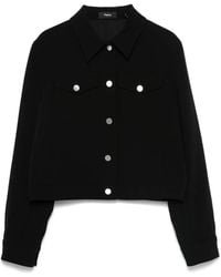 Theory - Crepe Jacket - Lyst