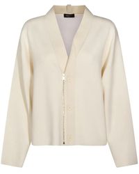 Fabiana Filippi - Zip-Button Long-Sleeve Cardigan - Lyst