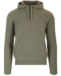 Al Duca d'Aosta - Wool Pouch-Pocket Hoodie - Lyst