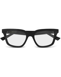 Gucci - Eckige Brille Mit Gg - Lyst