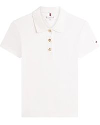 Tommy Hilfiger - Button-Up Polo Top - Lyst