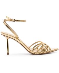 Le Silla - 90mm Metallic Patent Leather Sandals - Lyst