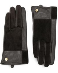 Barbour - Corduroy-Panel Leather Gloves - Lyst