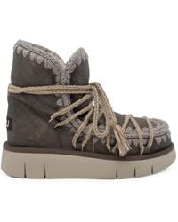 Mou - Eskimo Schnürstiefel Mit Häkelbesatz - Lyst