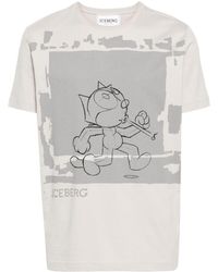 Iceberg - X Felix The Cat Katoenen T-shirt - Lyst